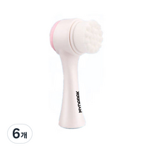 마이다락 양면 모공브러쉬, 핑크, 6개