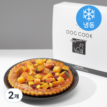 도그쿡 강아지 콤비네이션 피자 220g (냉동), 닭 + 오리, 2개