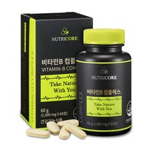 뉴트리코어 비타민B 컴플렉스 영양제, 6개, 60정