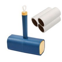 제이포 사각 케이스 먼지제거 테이프클리너 블루 + 리필 3p, 1세트