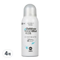 잡스 아웃도어 미스트, 100ml, 4개