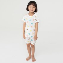 롤리트리 아동용 레이온 반팔 상하의 내복 세트
