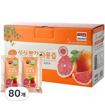 싱싱 빨간 자몽즙, 100ml, 80개