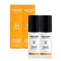 더블유드레스룸 드레스 & 리빙 클리어 퍼퓸 S2 70ml, No 51 쥬시 그레이프프룻, 2개입