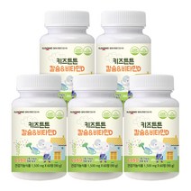 일동생활건강 키즈튼튼 칼슘 앤 비타민D, 60정, 5개