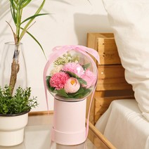 아스파시아 비앙카 카네이션 비누꽃풍선 감사센터피스 + 상장카드, 핑크