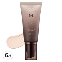 미샤 M 초보양 비비크림 SPF30 PA++ 50ml, 17호 밝은베이지, 6개
