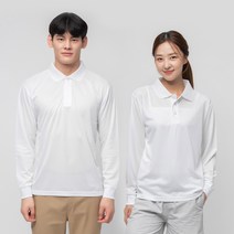 캐럿 남녀공용 쿨링 카라 긴팔 티셔츠