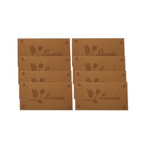 해피베어스 레터 가죽 라벨, 라벤더, 8개입