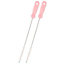 하이비 빨대브러쉬, 2개입, 라이트핑크