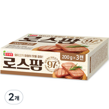 롯데햄 로스팜 97%, 600g, 2개