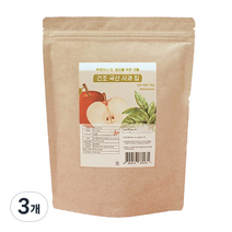 원물 그대로 말린 사과칩, 3개, 100g