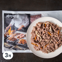 자연별곡 양념 소불고기, 3개, 500g