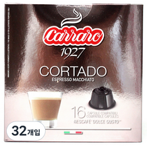 CafeCarraro 돌체구스토 호환캡슐 코르타도, 6.3g, 32개입