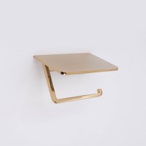 선반 휴지걸이 노출형, 골드유광, 1개