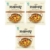 청정원 카레여왕 구운마늘&양파, 108g, 3개