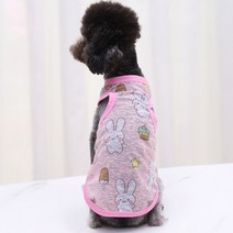 딩동펫 강아지옷 폴링 나시 티셔츠, 핑크