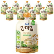 맘마밀 안심이유식 9개월부터, 브로콜리와 닭가슴살, 100g, 10개
