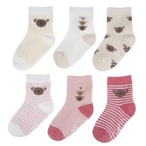 롤리트리 베어 중목 양말 6켤레