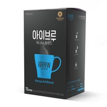아이브루 케냐 AA 블렌드 원두커피믹스, 70개입, 70개