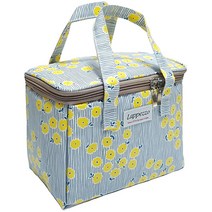 lapezzo 보온보냉 가방 S, 옐로우 플라워, 1개