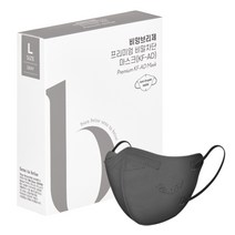 비앙브리제 프리미엄 비말차단 마스크 KF-AD 대형, 10개입, 1개, 그레이
