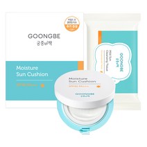 궁중비책 모이스처 선쿠션 SPF 40 PA+++ 본품 14g + 마일드 선 클렌징 티슈, 1세트