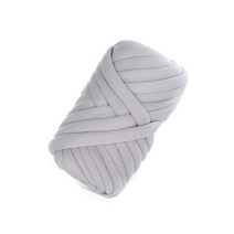 알로데 자이언트얀 DIY 빅 가방 쿠션 뜨개실 2.5cm 500g, 1개, 07 라이트그레이