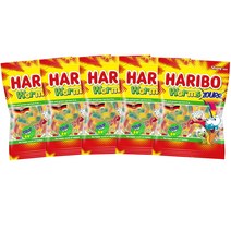 하리보 웜즈사우어 젤리, 200g, 5개