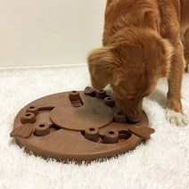 니나오토슨 도그 워커 강아지 IQ 장난감 지름 35cm x 높이 5.1cm, 1개