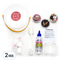 히야가게 스위트디저트 슬라임 DIY 세트, 2세트, 혼합색상