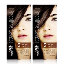 과일나라 진주펄 염모제, 5호 밝은갈색, 2개