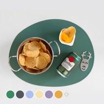 에이드엘 빅블 실리콘 테이블매트, 카키, 407 x 320mm