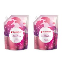 더블하트 유아용 섬유유연제 리필, 1000ml, 2개