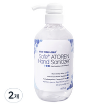 세이프플러스 아토렌 손소독제, 500ml, 2개