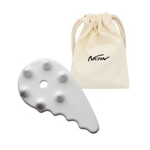 백색 마사지 나진 괄사 파우치 세트 11.7 x 6.5 cm NJ013, 화이트, 1세트