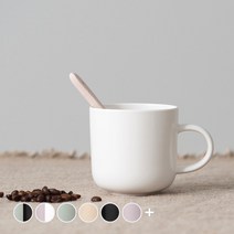 보울보울 레트로라인 머그컵 320 ml, 밀크화이트, 1개