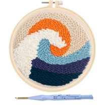 생활의지혜 펀치니들 프랑스 자수 만들기 + 고급형 바늘 세트, 1세트, 32 파도