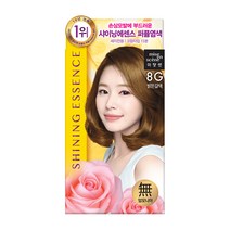 미쟝센 샤이닝에센스 염모제, 8G 밝은갈색, 1개