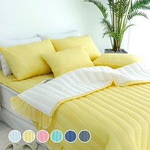 스코홈 심쿵 시어서커 차렵 이불 세트