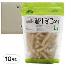 오가닉스토리 유기농 현미로 만든 딸기당근 스낵 60g, 현미, 10개입