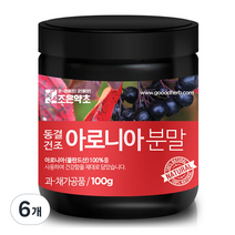 조은약초 동결건조 아로니아 분말, 100g, 6개