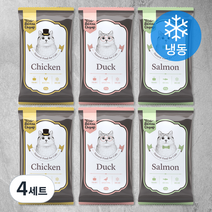 토빈즈챱 고양이 화식사료 버라이어티팩 50g x 3종 (냉동), 4세트