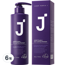 제이숲 퍼플제이 제로세팅 샴푸, 500ml, 6개