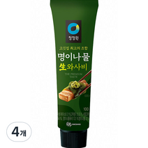 대상 청정원 명이나물 생와사비, 4개, 100g