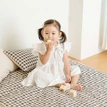 쉬즈홈 유아용 누비 순면 안심 방수패드, 피아제 브라운