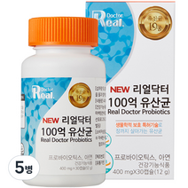 리얼닥터 100억 유산균, 30정, 5개