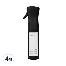 디노보 반자동 안개분사 스프레이용기 300ml, 4개, Black