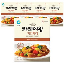 청정원 카레여왕 치킨카레, 160g, 5개