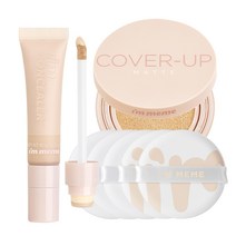 아임미미 커버업 매트핏 쿠션 01 아이보리 + 듀얼팁 컨실러 01 바닐라 + 쿠션퍼프 세트, 1세트, 쿠션 + 컨실러 + 퍼프